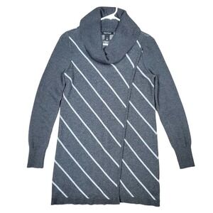 White House Black Market Wool Blend Striped Layered Sweater Size Small
